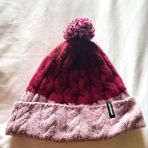 Dark red and pink Patagonia toque
